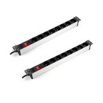 2 bo�tiers multiprises professionnels 8 prises normalis�es avec terre protection enfants