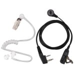 2 broches ptt casque micro secrte tube acoustique intra auriculaires ecouteur pour kenwood tyt baofeng ...