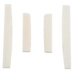 2 ensembles de 4pcs 6 cordes guitare acoustique os chevalet de chevalet et sillet en os véritable 2 ensembles de 4pcs 6 cordes guitare acoustique os chevalet de chevalet et sillet en os véritable