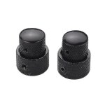 2 ensembles de boutons de contr�le empil�s concentriques pour guitares basses electriques couleur noire ...