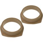 2 entretoises haut - parleur bois mdf 165mm - impregnees / vernies - croma stilo