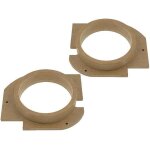 2 entretoises haut - parleur bois mdf 165mm - impregnees / vernies - octavia