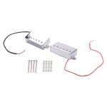 2 guitare electrique humbucker pickup manche micros de chevalet pour accessoires de guitare lp chrome ...