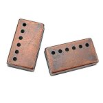 2 housses de micro humbucker en bronze pour guitare electrique, accessoires de manche et de chevalet 2 housses de micro humbucker en bronze pour guitare electrique, accessoires de manche et de chevalet