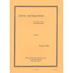 Jacques ibert : 2 interludes pour flte, violon et clavecin - recueil flute, violin and piano 9790046206306 ...