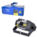 2 jeux de lumires faisceaux bleu 80mw dmx et vert 40mw