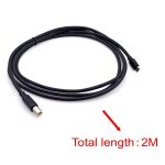 2 m cble usb b vers usb c pour imprimante, clavier midi et contrleur dj traktor, scanner, microphone ...