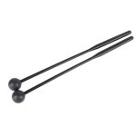 2 maillets de tambour pour xylophone glockenspiel marimba bell chime all black