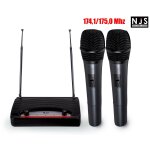 2 micros main sans fils avec émetteur / récepteur 174. 1 / 175. 0mhz njs241 2 micros main sans fils avec émetteur / récepteur 174. 1 / 175. 0mhz njs241