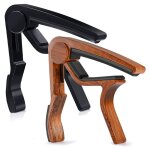 2 pack - pour guitare acoustique, ukélé, guitare electrique, basse avec médiators couleur bois 2 pack - pour guitare acoustique, ukélé, guitare electrique, basse avec médiators couleur bois