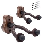 2 pack guitare en bois cintre mur support de crochet support accessoires pour guitare electrique acoustique ...