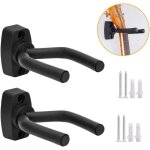 2 pack premium guitare mural portemanteau ukulélé stand avec des vis (noir) 2 pack premium guitare mural portemanteau ukulélé stand avec des vis (noir)