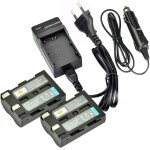 2 - pack rechange batterie et dc11e voyage chargeur pour pentax d - li50 k10 k10d k10d gp k10d grand ...