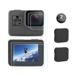 2 paquets de protecteur d'�cran pour gopro hero 7 / 6 / 5 / 2018 film de protection d'�cran en verre ...
