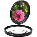2 pcs 58mm kit de filtre macro ( + 2, 4) pour canon eos 90d 80d 5dii 5diii 60d 70d + ef 50 mm f / 1. ...