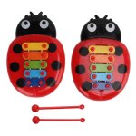 2 pcs enfants xylophone color� sept etoile coccinelle enfant en danger enfant xylophones pour jouets