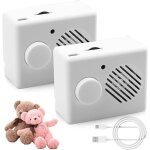 2 pcs enregistreur vocal pour peluche 360 secondes, mini enregistreur vocale programmable avec message ...