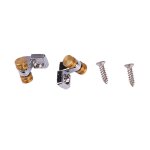 2 pcs guitare electrique rouleau string arbre en laiton alliage de zinc rouleau de corde guide de retenue ...