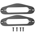 2 pcs guitare micro cadre montage bague simple bobinage mtal plat humbucker pickup ring pour tl style ...