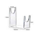 2 pcs support acrylique pour support clair, porte - ep�e, support de corne robuste d�cor de bureau a ...