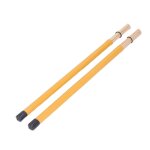 2 pcs tambour brosse baguette bâton maillet bambou percussion outil instrument accessoire set kit jaune ... 2 pcs tambour brosse baguette bâton maillet bambou percussion outil instrument accessoire set kit jaune ...