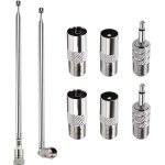 2 pièces 100cm 7 - section antenne télescopique fm 75 ohm, fm antenne radio antenne chaine hifi pour ... 2 pièces 100cm 7 - section antenne télescopique fm 75 ohm, fm antenne radio antenne chaine hifi pour ...