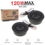 2 pices. 120w haute efficacit mini dme tweeter haut - parleur 12v haut - parleur audio haut - parleur ...