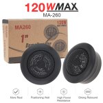 2 pièces. 120w miniature dôme tweeter boîtier en alliage d'aluminium voiture musique audio lecteur pour ... 2 pièces. 120w miniature dôme tweeter boîtier en alliage d'aluminium voiture musique audio lecteur pour ...