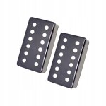 2 pices cache micro de guitare en cuivre pour manche et chevalet, double bobinage, noir