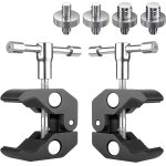 2 pi�ces super clamp pince pour tr�pied avec filetage 1 / 4 et 3 / 8, adaptateur de vis pour appareil ...