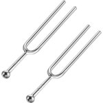 2 pices diapason, a440 hz diapason en acier inoxydable diapason pour piano accordeur de guitare diapason ...