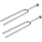 2 pices diapasons acier inoxydable a 440 hz pour guitare enseignement a domicile voyage 21, 6 x 9, 8 ...
