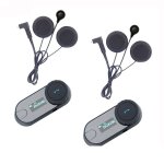 2 pices cran lcd fm tcomsc hifi interphone casque casque sans fil moto intercomunicador talkie - walkie ...