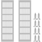 2 pièces de grille de ventilation rectangulaire, grille de ventilation en aluminium, grille de ventilation ... 2 pièces de grille de ventilation rectangulaire, grille de ventilation en aluminium, grille de ventilation ...