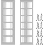 2 pi�ces de grille de ventilation rectangulaire, grille de ventilation en aluminium, grille de ventilation ...