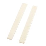 2 pi�ces de rechange ecrou de selle de chevalet en plastique beige pour guitare classique