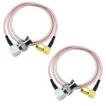 2 pices sma vers bnc cble 50 cm / 1. 64ft rg316 sma bnc cble adaptateur pour applications rf / antennes ...