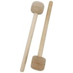 2 pices tambour maillet laine feutre tambour bton manche en bois anti - drapant instrument accessoires ...