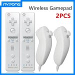 2 pices tlcommande avec contrleur nunchuck pour console wii manette de jeu sans fil avec motion plus ...