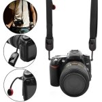 2 pices universel reflex numrique dslr camra sangle de transport dragonne ajustable sangle a dgagement ...