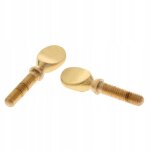 2 pièces vis de bocal de saxophone, vis de serrage de clarinette de couleur or 2 pièces vis de bocal de saxophone, vis de serrage de clarinette de couleur or