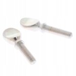 2 pièces vis de serrage pour bocal de saxophone, vis de serrage pour clarinette, argent 2 pièces vis de serrage pour bocal de saxophone, vis de serrage pour clarinette, argent