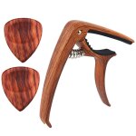 2 plectres de guitare en bois, capodastre en mtal avec extracteur de broches pour accessoires de guitare ...