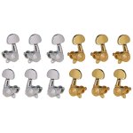 2 sac 3r3l or / argent chane verrouille accordeurs tuning peg cl machine ttes demi - cercle bouton ...