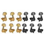 2 sac 3r3l or / noir chane verrouille accordeurs tuning peg cl machine ttes demi - cercle bouton ...