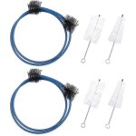 2 set horn brosse de nettoyage, kit de nettoyage de trompette embout buccal en laiton brosse valve brosse ...