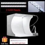 2 studio led box - mini boîte à lumière pliable pour studio photo, 20x20cm, fond noir et blanc 2 studio led box - mini boîte à lumière pliable pour studio photo, 20x20cm, fond noir et blanc