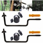 2 universel 1 / 4  filetage pour camera de randonn�e exterieur, support cam�ra en acier durable, pivotant ...