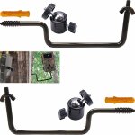2 universel 1 / 4  filetage pour camera de randonne exterieur, support camra en acier durable, pivotant ...