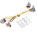 2 volume 1 tonalit� 1 jack 500k pots 3 way switch harnais de c�blage pour jb electirc guitar bass